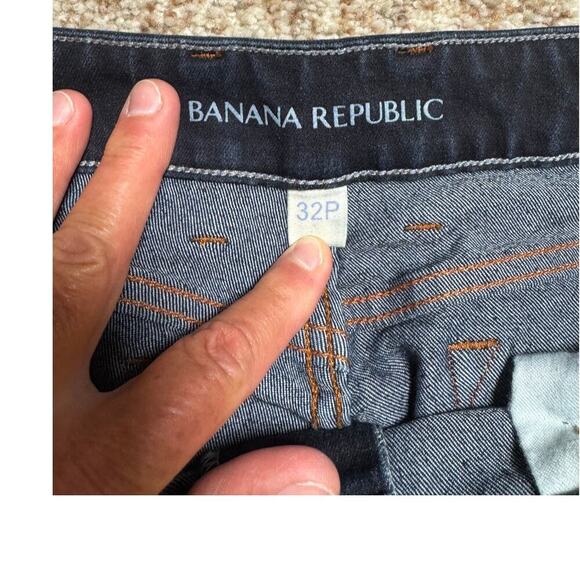 BANANA REPUBLIC Woman's Jeans/Pants 32P (Petite) Curvy Boot Cut, Dark Blue - Picture 7 of 9